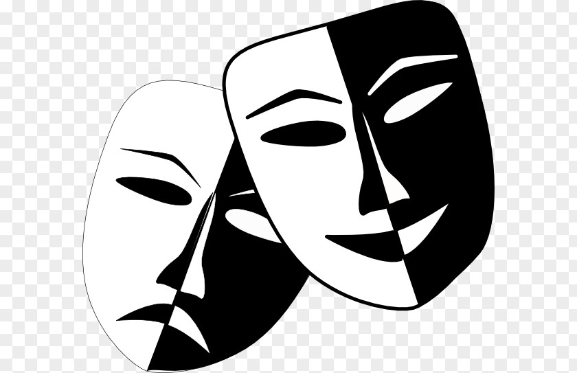 Theatre Masks Drama Mask Play Clip Art PNG
