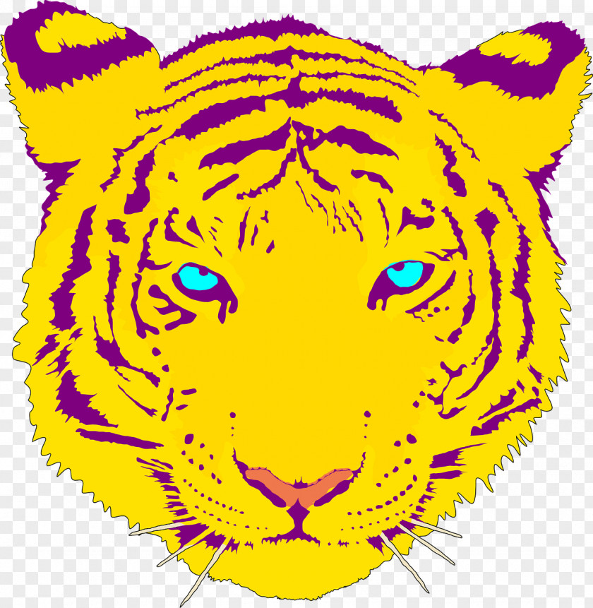 Tiger Bengal White Drawing Clip Art PNG