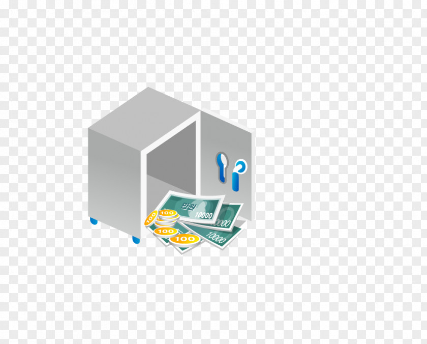 3D Safe Deposit Box Money Icon PNG