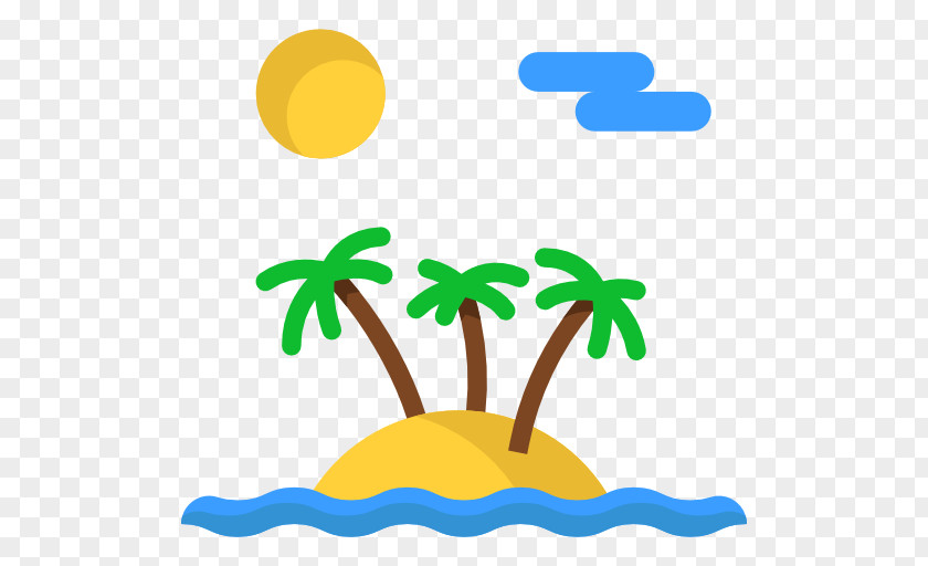 Coconut Tree On An Island Phuket Beach Landscape Icon PNG