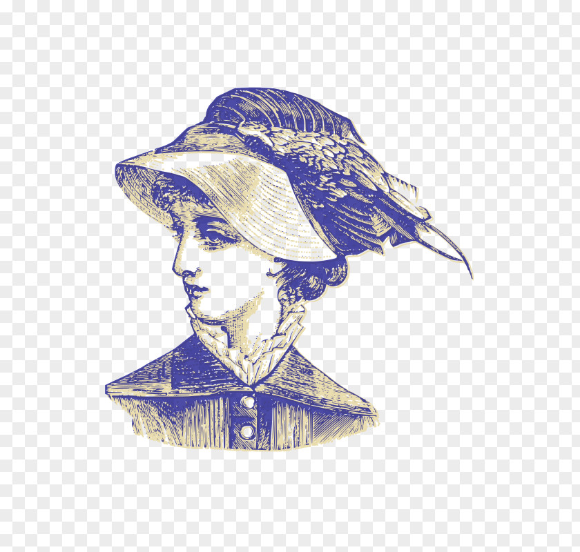 Elegant Woman Victorian Era Clip Art PNG