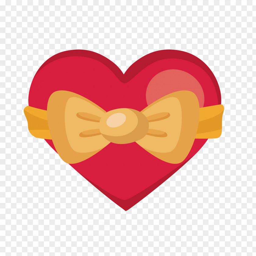 Red Heart-shaped Bandage Heart Sticker PNG
