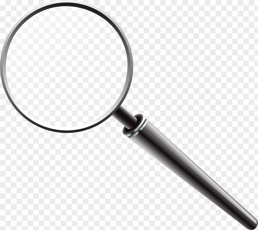 Vector Hand-painted Magnifying Glass Euclidean PNG