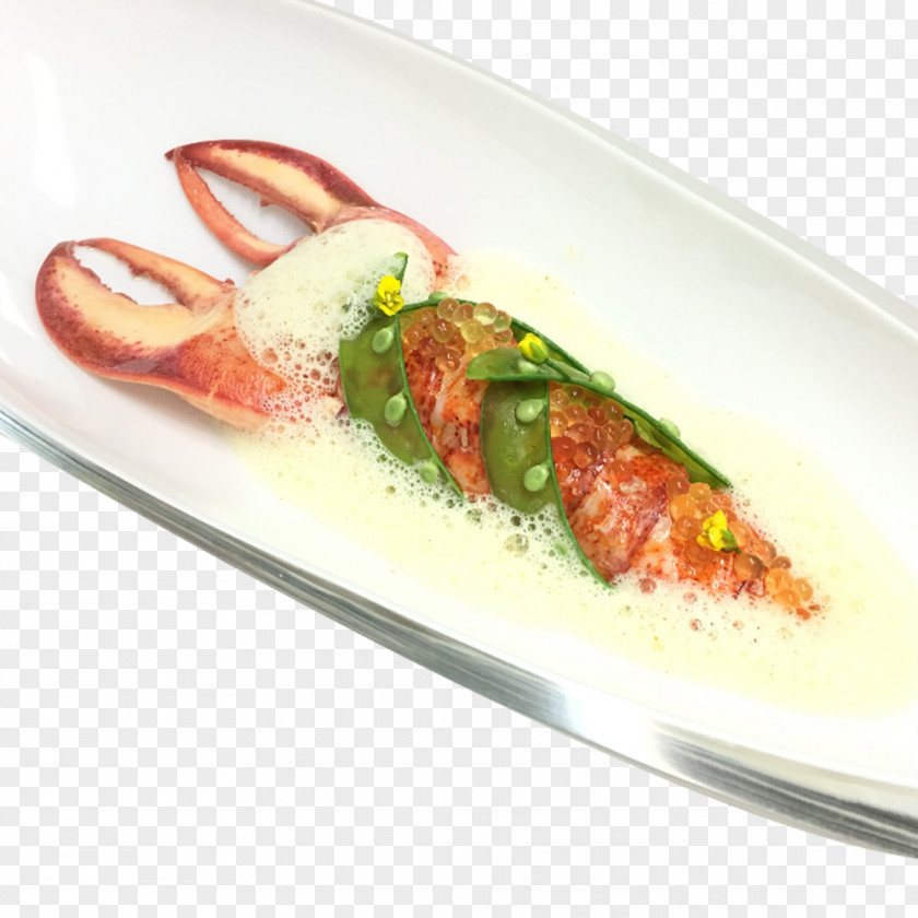 Boston Lobster Confit Seafood Cream Dish PNG