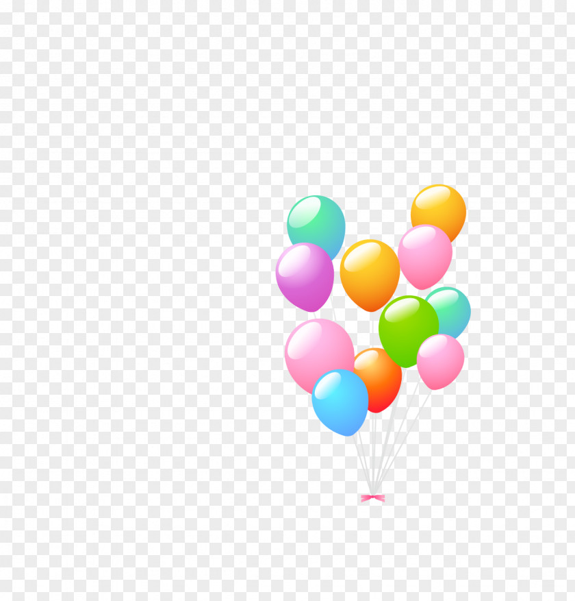 Colored Balloons Balloon Illustration PNG