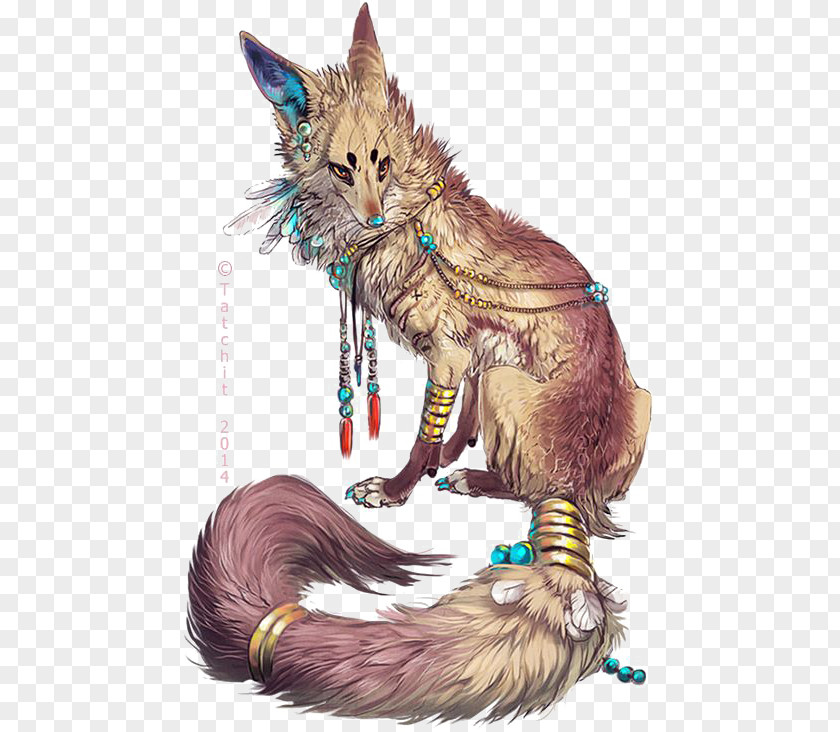 Fox Gray Wolf Arctic Drawing Fantasy PNG