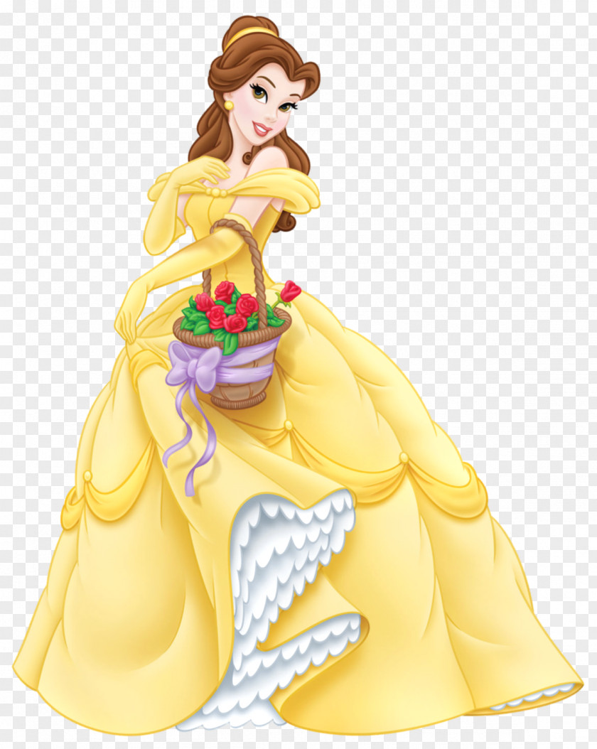 Transparent Princess Belle Cartoon Beast Cinderella Ariel Jasmine PNG