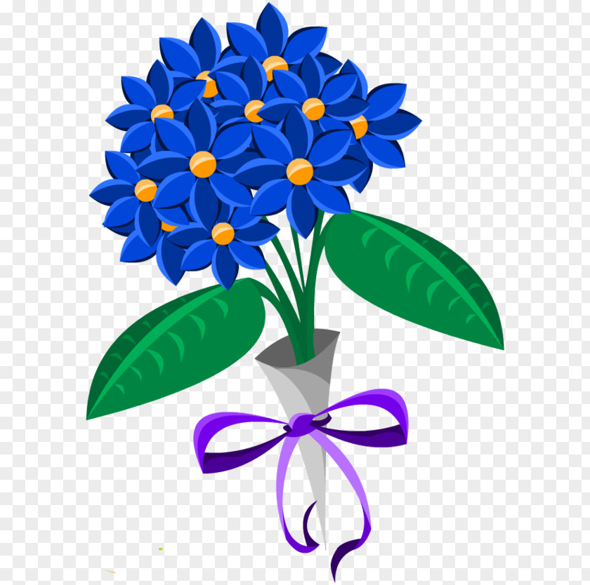 Blue Flowers Flower Clip Art PNG