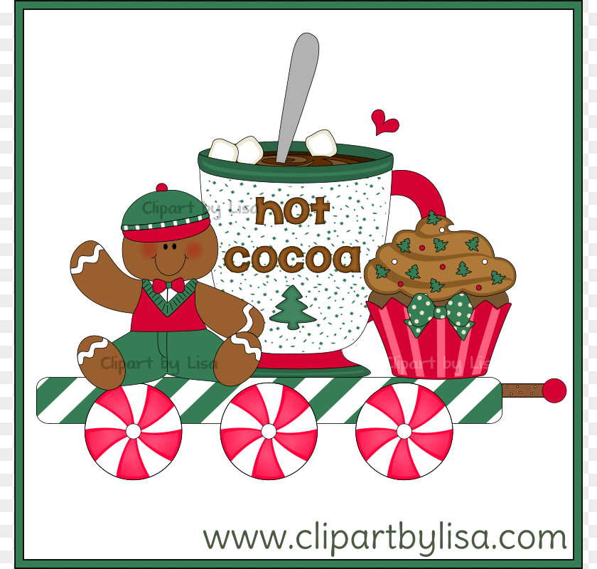 Gingerbread Train Cliparts House Santa Claus Clip Art PNG