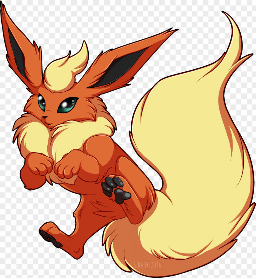 Pokemon Flareon Red Fox Eevee Vaporeon Jolteon PNG