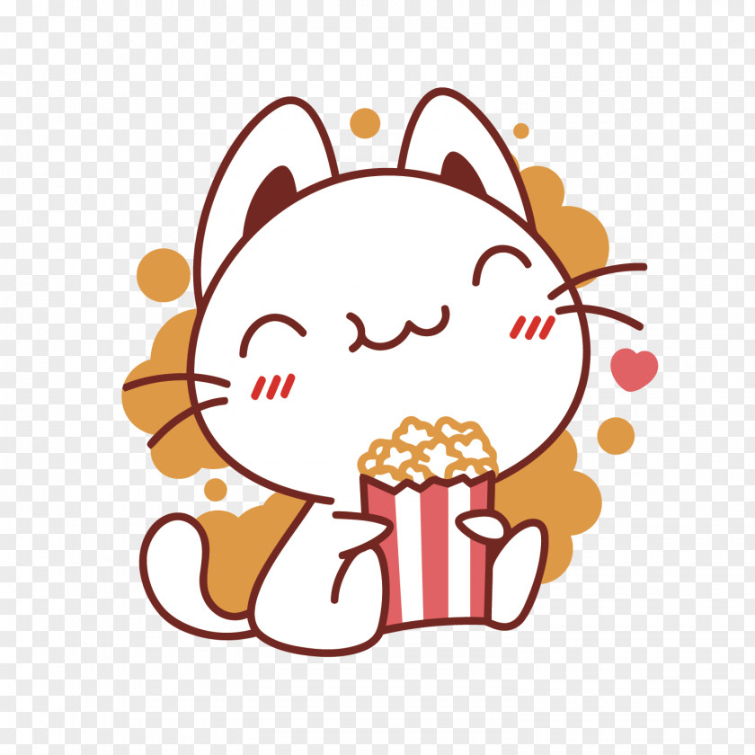 Vector To Eat Popcorn Kitten Coca-Cola Eating Snack PNG