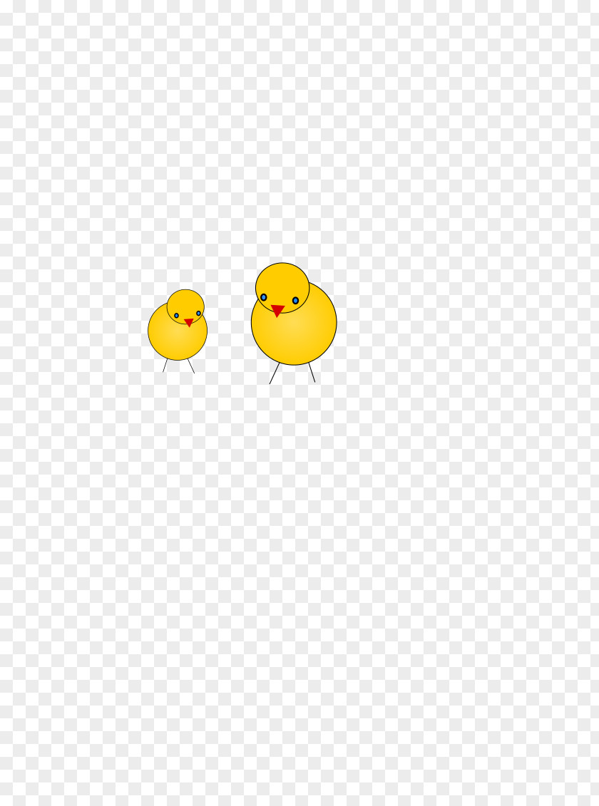 Cute Little Yellow Chicken Clip Art Euclidean Vector Public Domain Language Graphics PNG