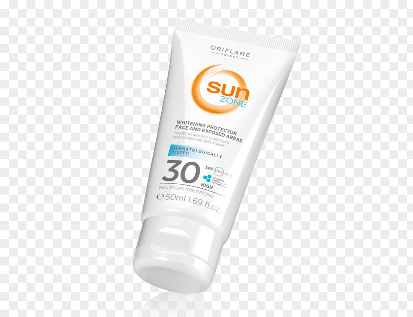 Face Sunscreen Lotion Factor De Protección Solar Oriflame PNG