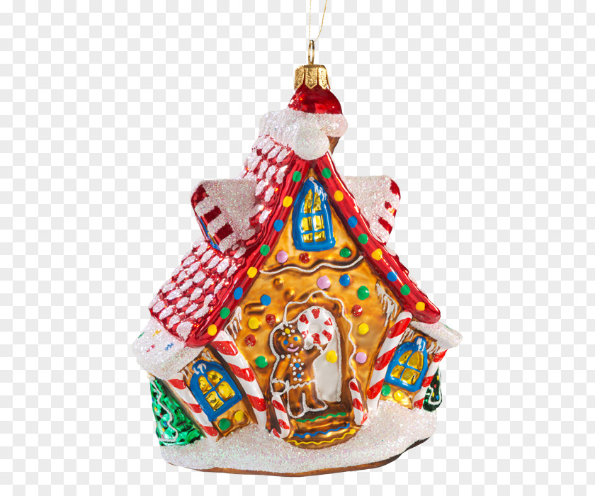 Hansel And Gretel Gingerbread House Christmas Ornament PNG