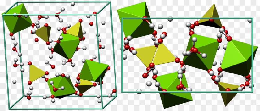 Salt Epsomite Magnesium Sulfate Crystal Structure Mineral PNG