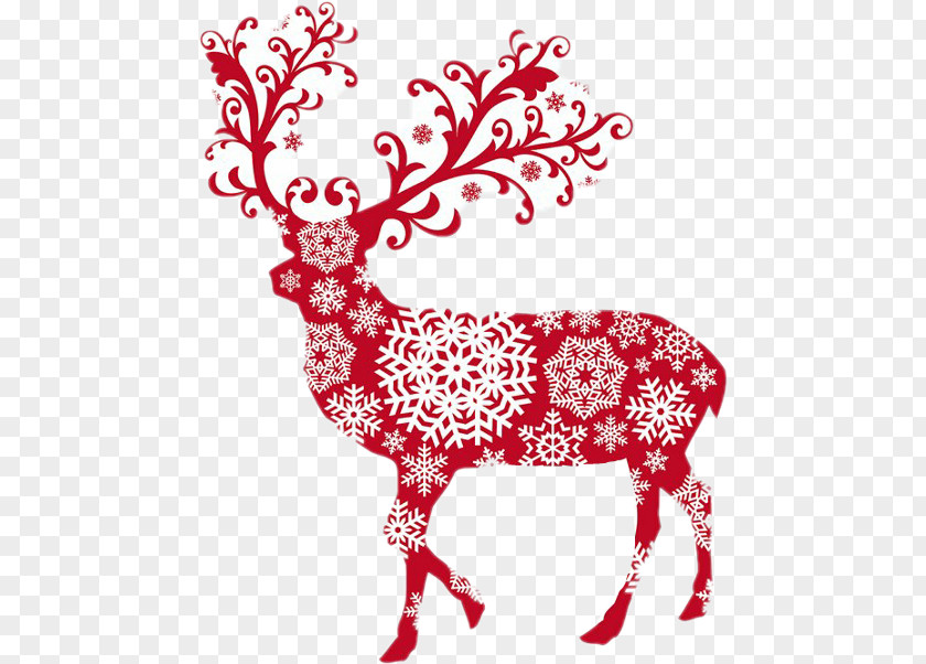 Santa Claus Reindeer Christmas Ornament PNG