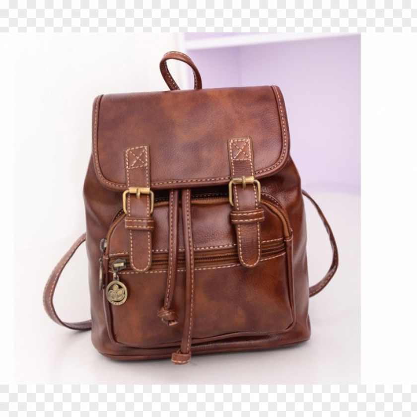 Woman Backpack Handbag Leather PNG