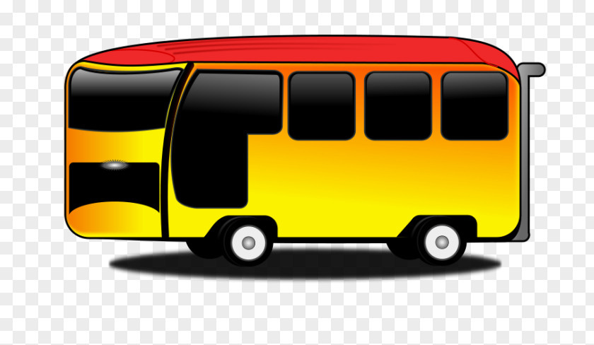 Cartoon School Bus Transport Clip Art PNG