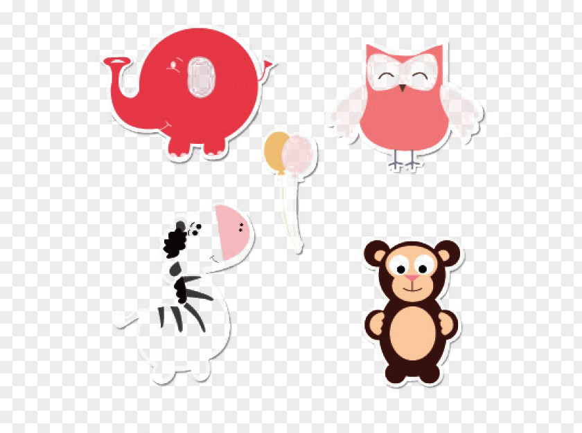 Cute Animal Design Baby Animals (Set) Infant Clip Art PNG