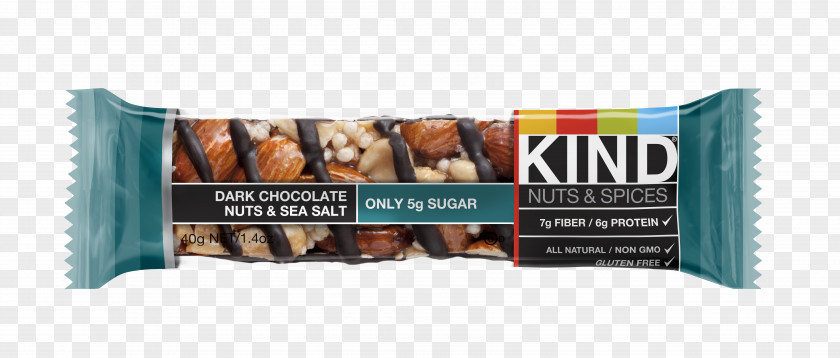 Dark Chocolate Bar Kind Nut Salt PNG