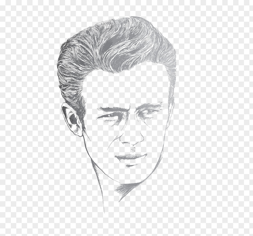 James Dean Forehead Drawing Cheek Chin Sketch PNG
