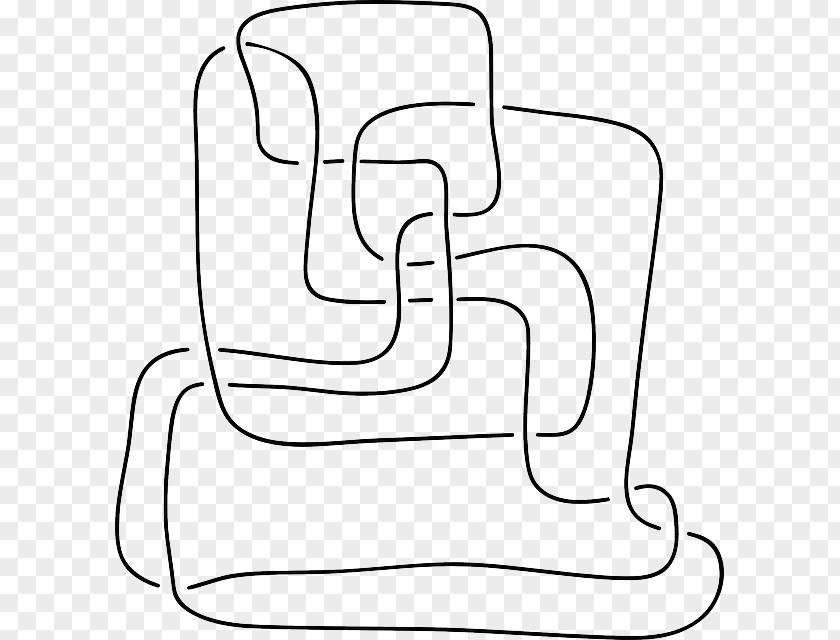 Abstract Lines Black Unknotting Problem Reidemeister Move Clip Art PNG
