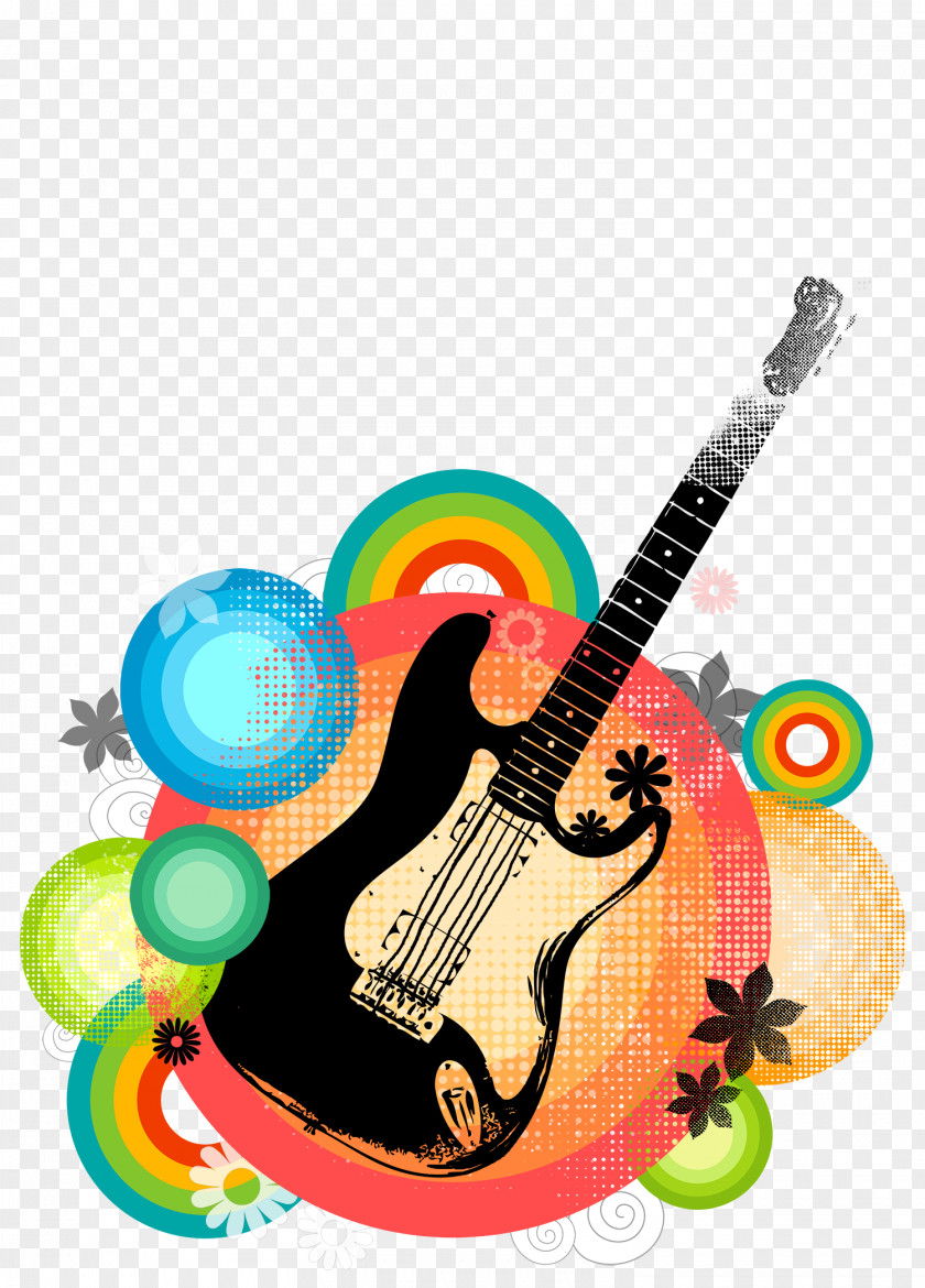 Art Posters Electric Guitar Background Material Poster Download PNG