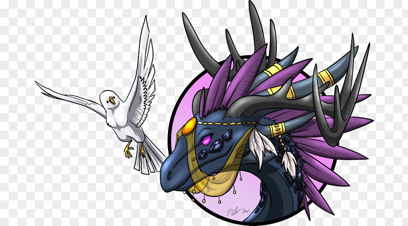 Flight Rising Wildclaw Dragon Illustration Cartoon Purple Legendary Creature PNG