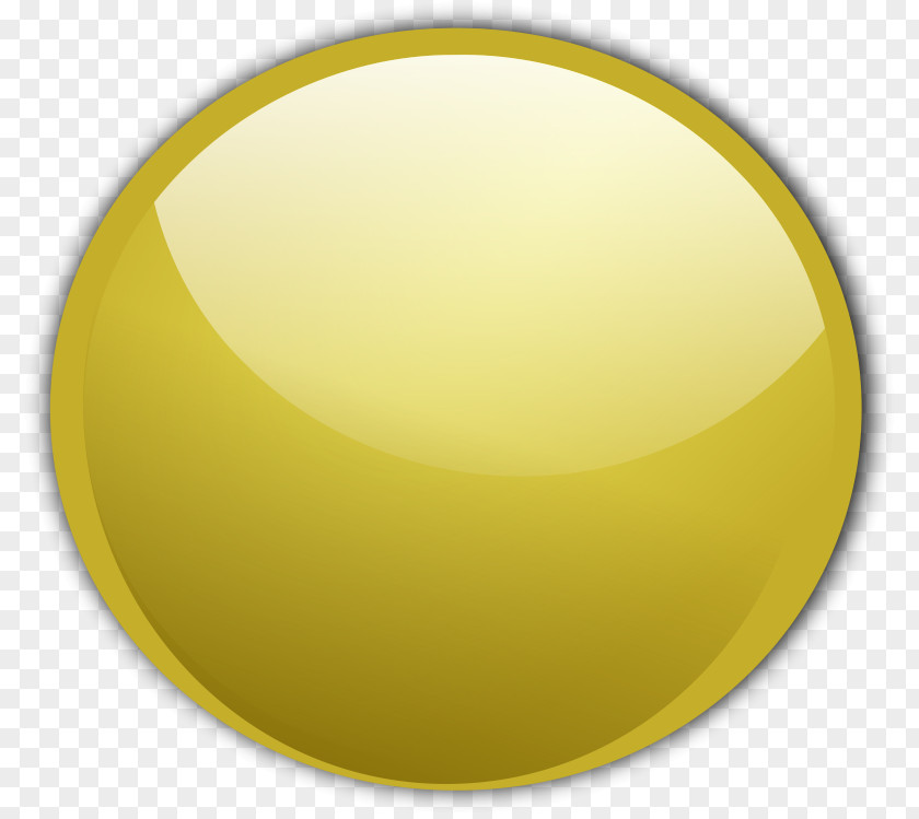 Gold Circle Button Clip Art PNG