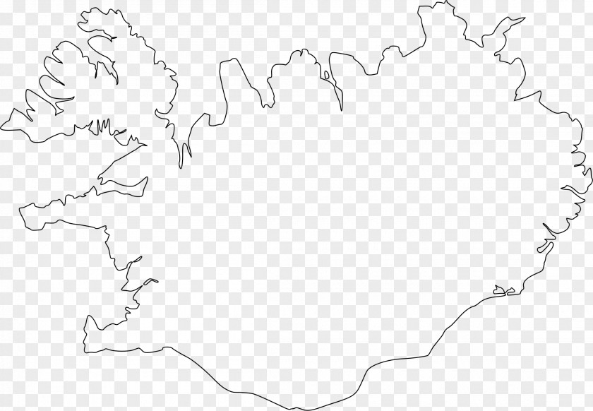 Map Iceland Vector Clip Art PNG