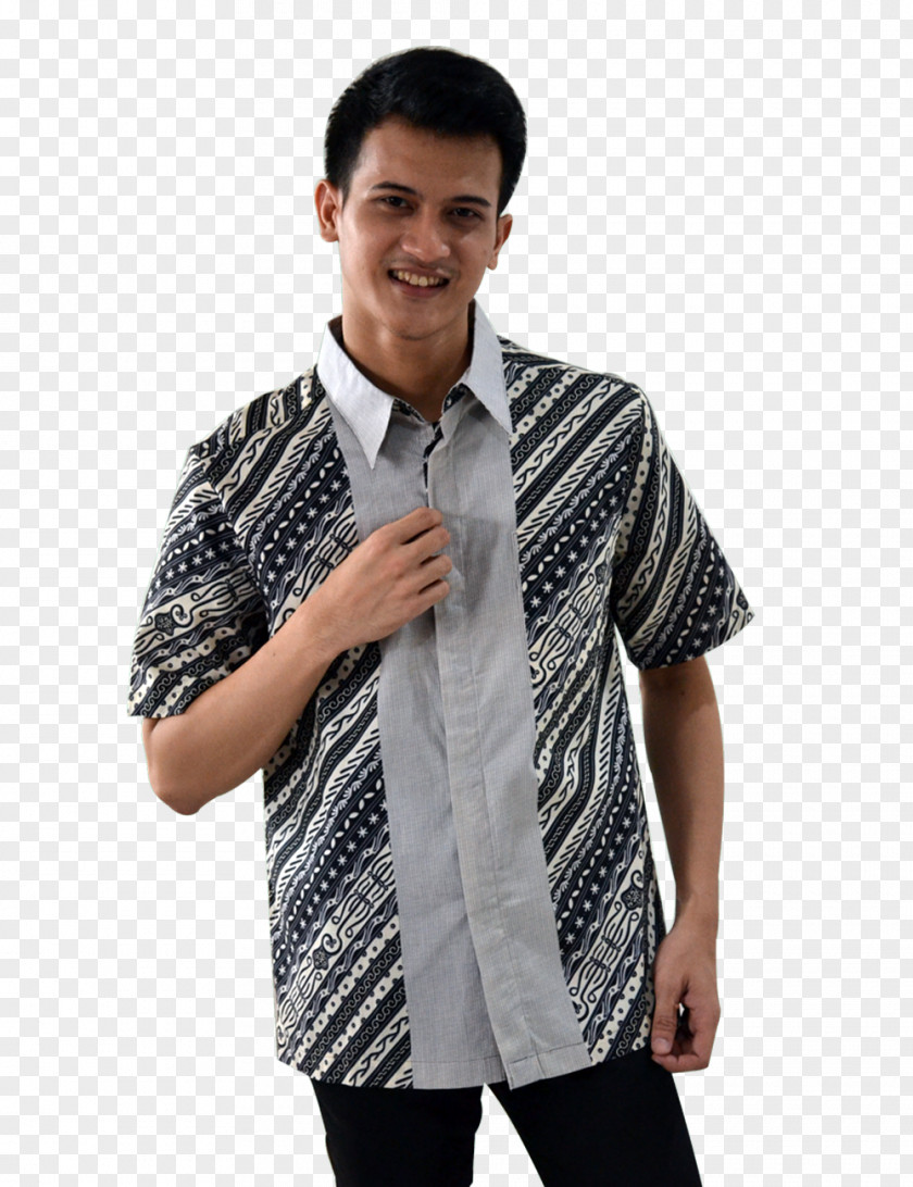 Motif Batik T-shirt Dress Shirt Sleeve Shoulder Jacket PNG