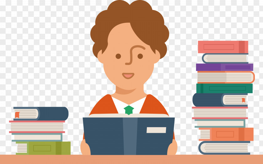 Teacher Reading Book PNG