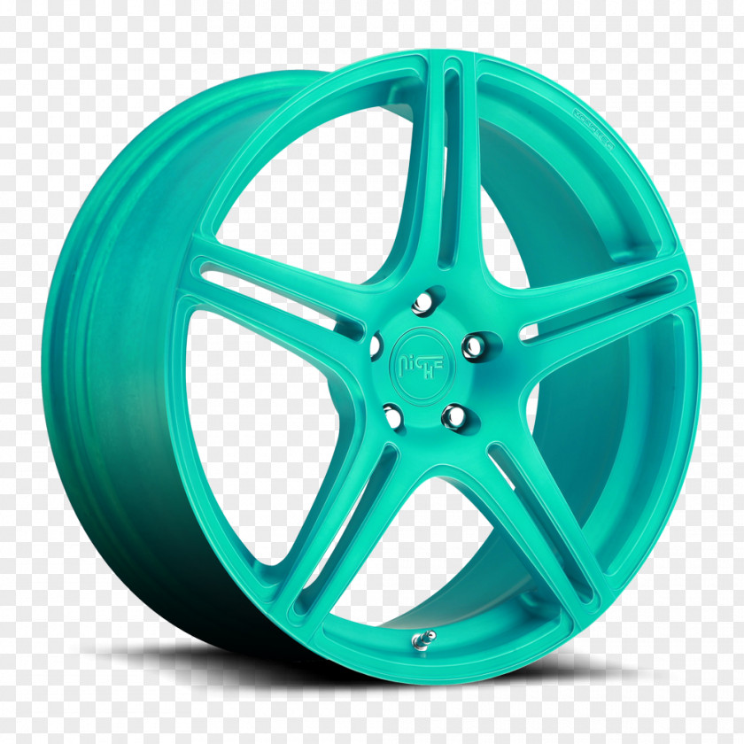 Teal Color Car Alloy Wheel Rim 13.01.2018 PNG