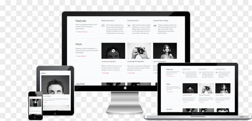 Web Design Responsive Template PNG