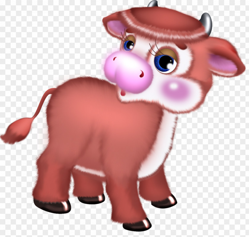 Cute Cow Clipart Cattle Red Angus Clip Art PNG