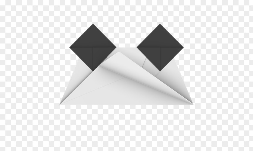 Half Fold Paper Origami Triangle Square PNG