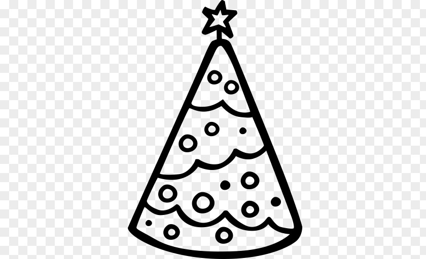 Hand Drawn Tree Christmas Party Clip Art PNG