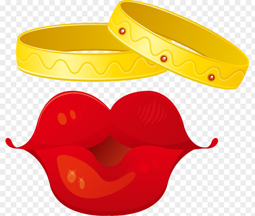 Love Valentine's Day Kiss The Ring PNG Vector Material ArtWorks Icon PNG