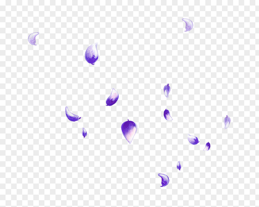 Purple Hand Painted Petals Flying Down Floating Material Blue Petal Google Images PNG