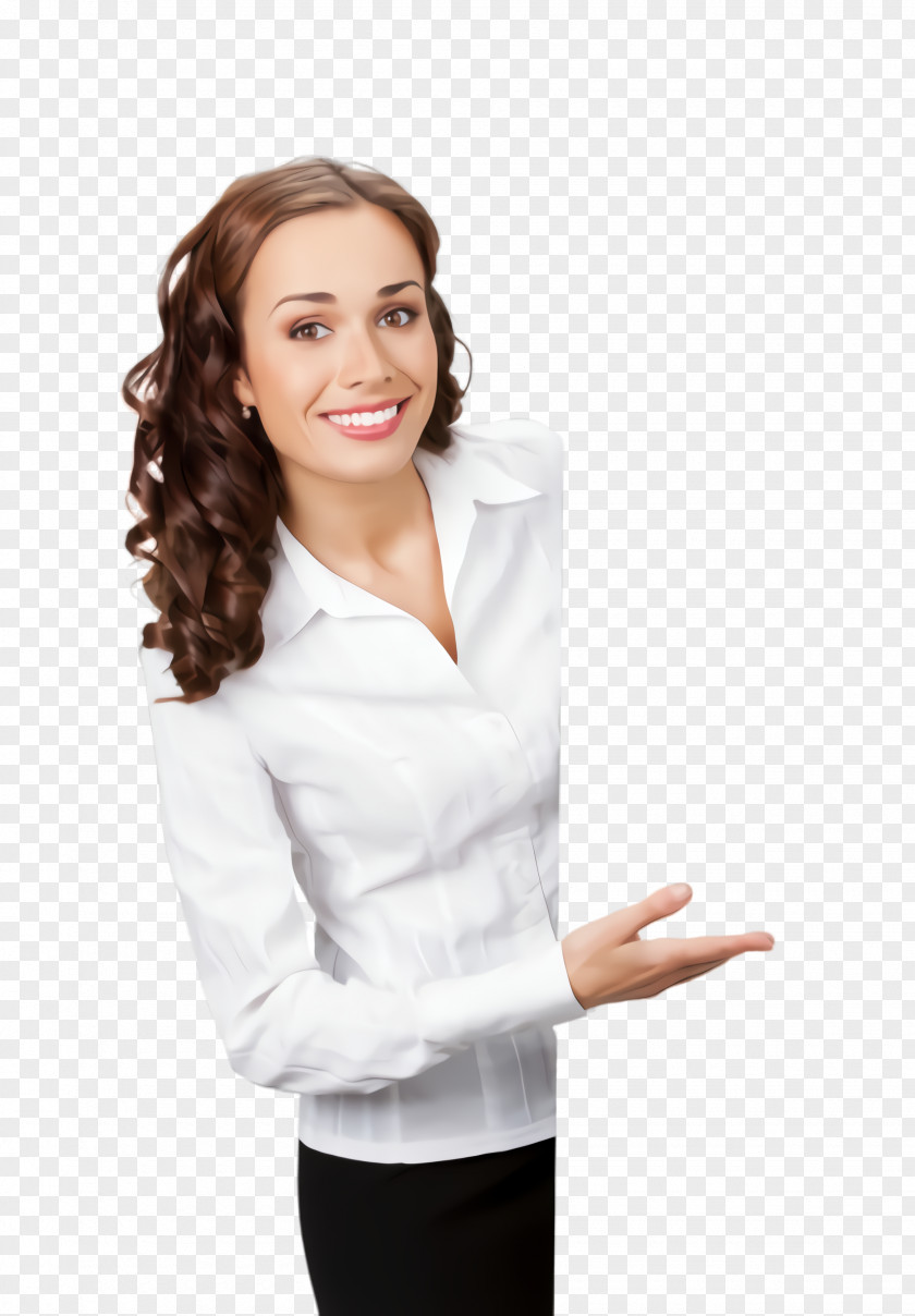 Smile Blouse White Clothing Sleeve Arm Neck PNG