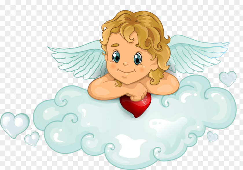Baby Angel Cupid Heart PNG