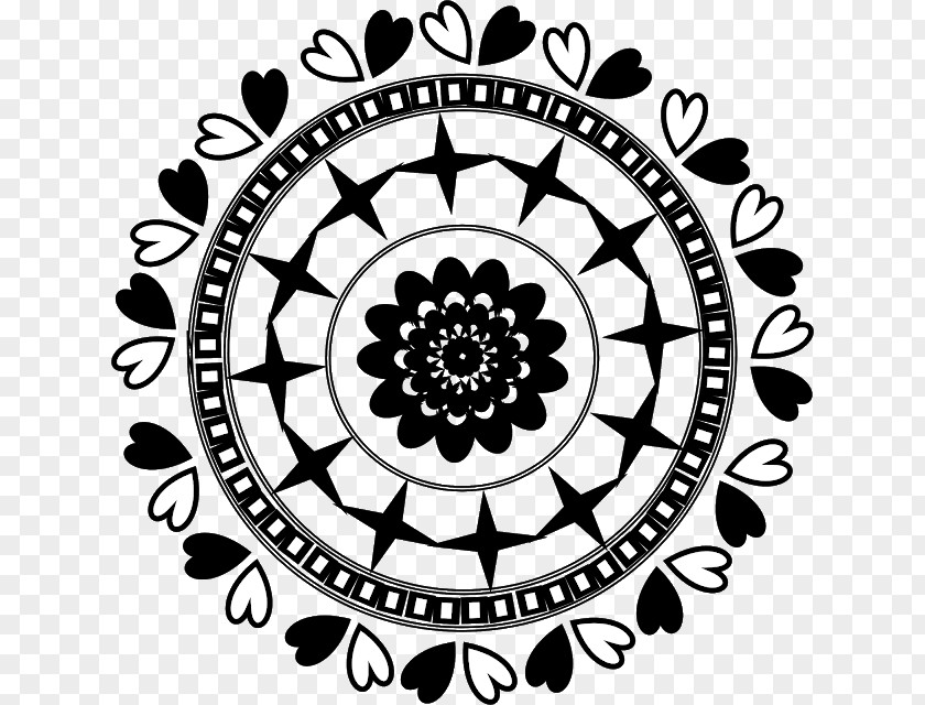 Flower Black And White Clip Art Visual Arts Drawing PNG
