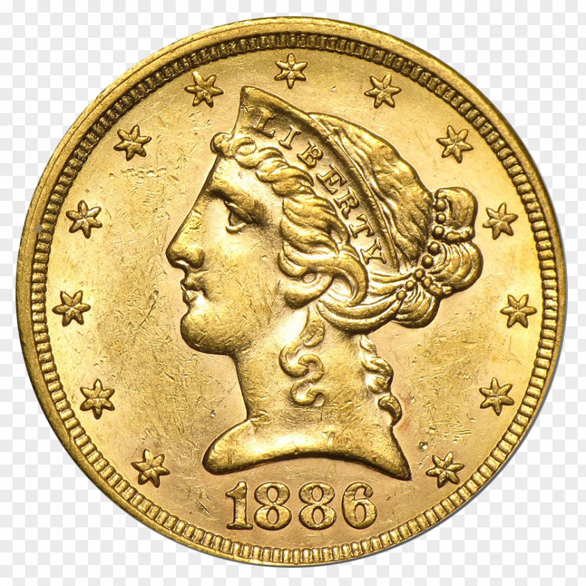Gold Coins Usa Half Eagle Coin Liberty Head Double PNG