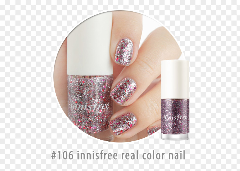 Nail Polish Manicure Innisfree Glitter PNG