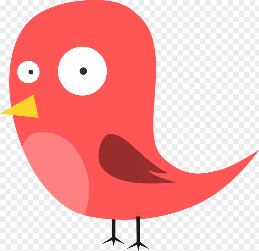Red Chick Tweety Bird Goose Clip Art PNG