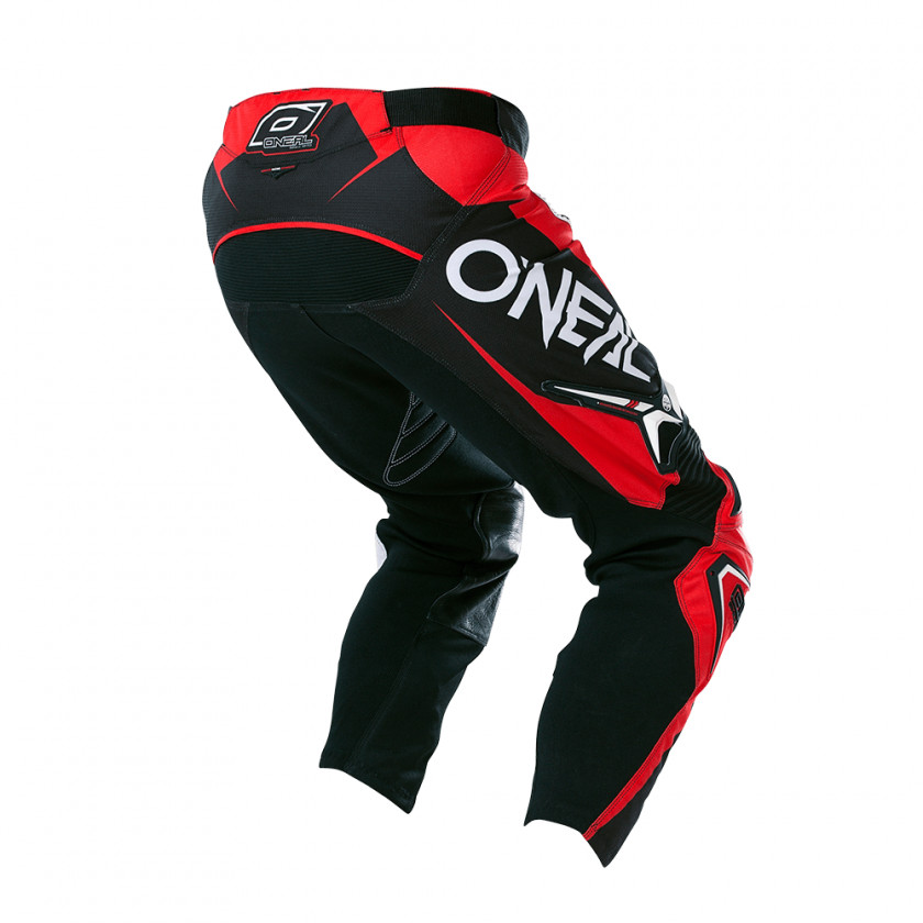 Red Hockey Protective Pants & Ski Shorts White Jersey Black PNG