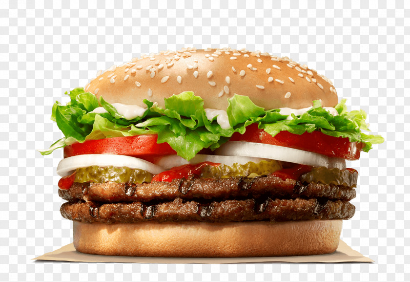 Burger Restaurant Whopper Cheeseburger Hamburger Big King Chicken Sandwich PNG
