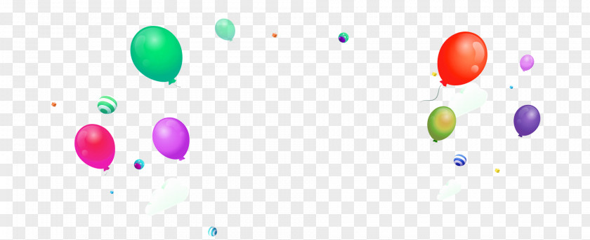 Colorful Fresh Balloon Floating Material Designer PNG