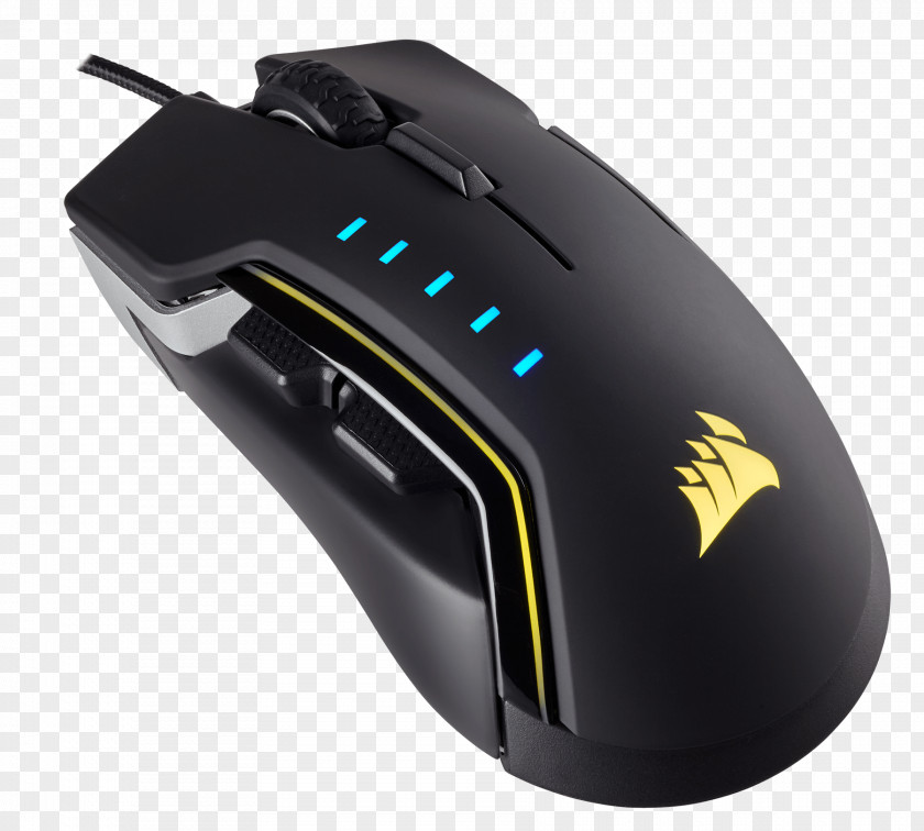 Computer Mouse Corsair GLAIVE RGB Gaming Glaive Color Model Dots Per Inch PNG