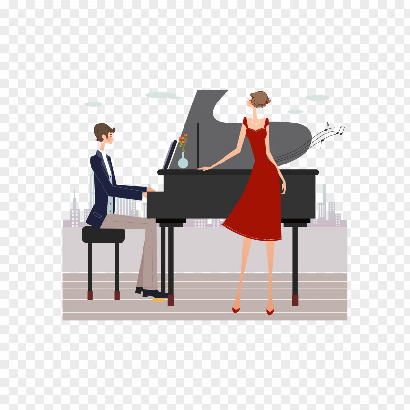 Illustration Piano Royalty-free Photography PNG